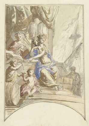 Allegorie op de handel ter zee