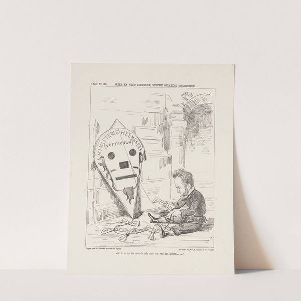 Allegorie op de hulp aan de getroffenen van de watersnood van maart (1855) by Alexander Ver Huell