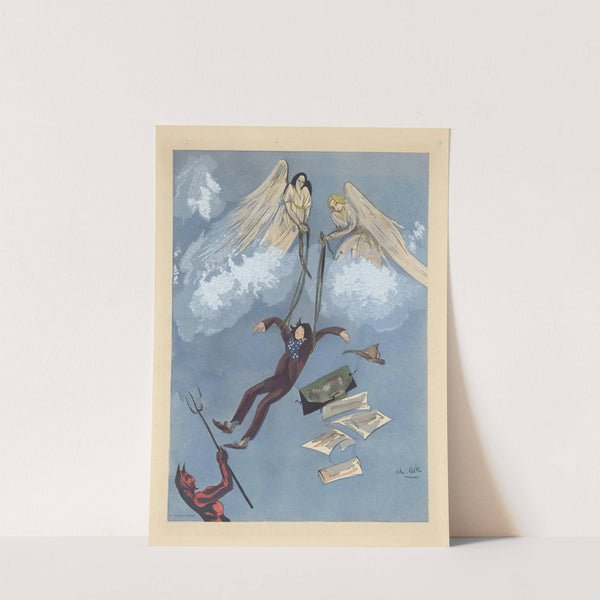 Allégorie pour un menu de l’association artistique ‘Le Cornet’ (1920s) by Charles Gir