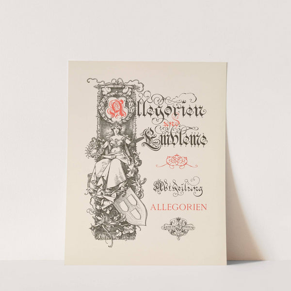 Allegorien und Embleme Vol. I Pl.000b by Albert Ilg