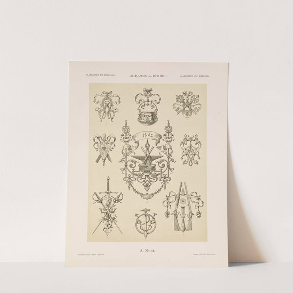 Allegorien und Embleme Vol. II Pl.013 (1882) by Albert Ilg