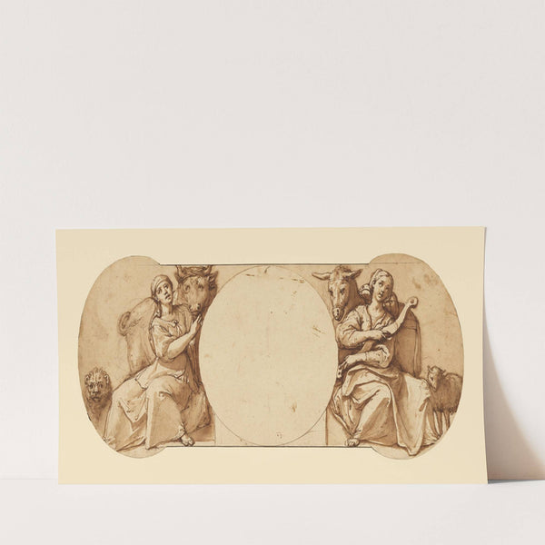 Allegories of Fortitude and Patience (1595) by Federico Zuccaro