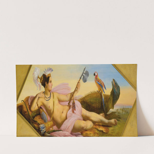 Allegories Of The Four Continents; America (1834) by François Dubois