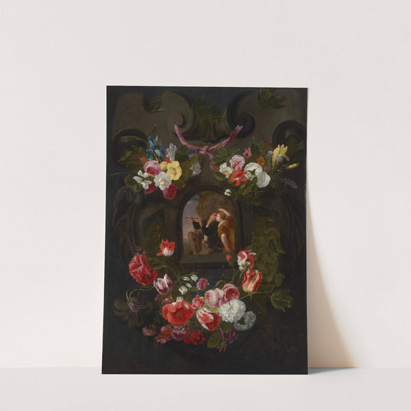 Allegories of the Four Seasons surrounded by garlands of seasonal flowers and fruits 2 by Jan Fyt