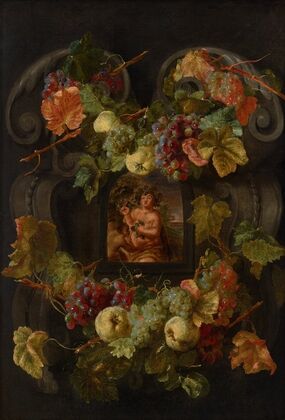 Allegories of the Four Seasons surrounded by garlands of seasonal flowers and fruits 4 — size preview
