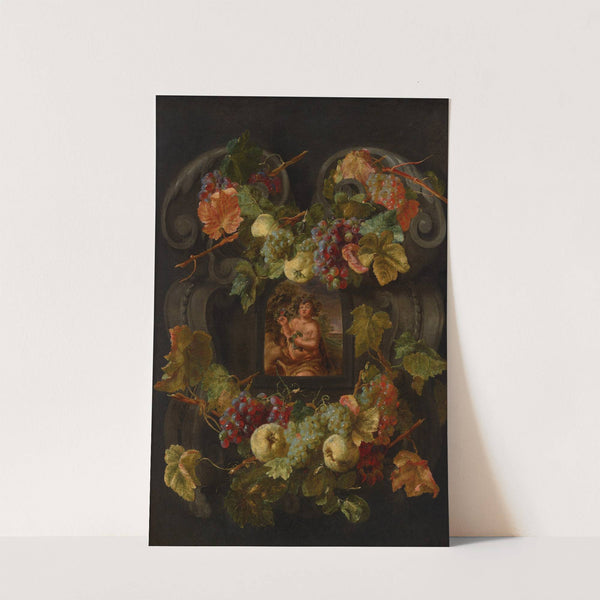 Allegories of the Four Seasons surrounded by garlands of seasonal flowers and fruits 4 by Jan Fyt