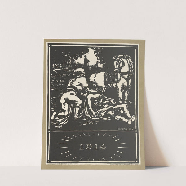 Allegorische Darstellung zum Ersten Weltkrieg: ‘1914’ (1914) by Viktor Schufinsky