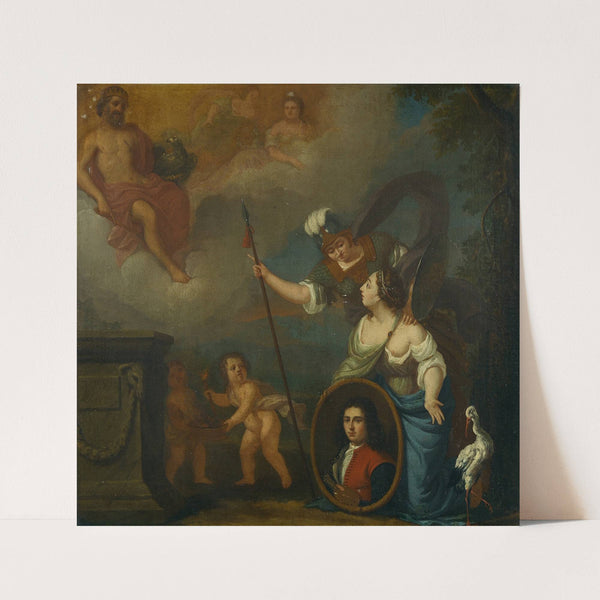 Allegorische voorstelling met zelfportret in wezenkleding by Juriaen Pool (II)