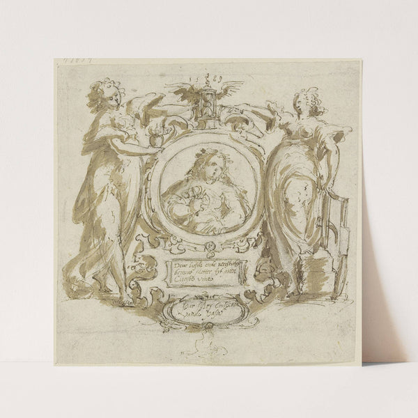 Allegorisches Titelblattp; ‘Deur liefde ende neersticheijt …’ (1589) by Crispijn van de Passe the Elder