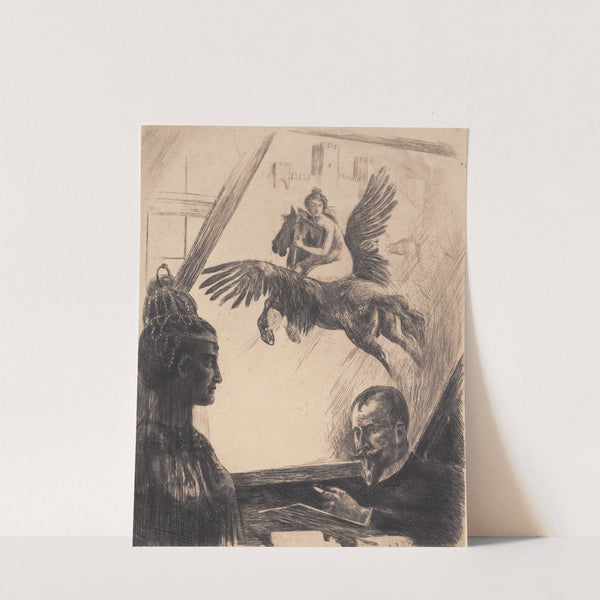 Allegorisk selvportræt by Hans Nikolaj Hansen