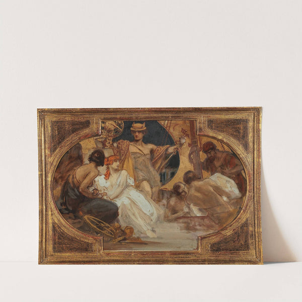 Allegory, ceiling sketch II by Alois Hans Schram