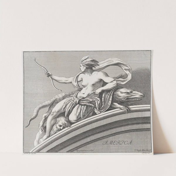 Allegory of America, from the Four Continents (1732) by Johann Justin Preissler