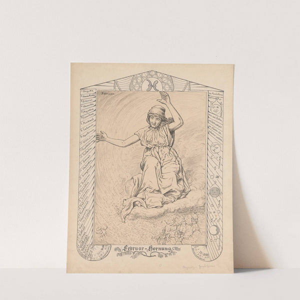 Allegory of February (1901) by Hans Thoma