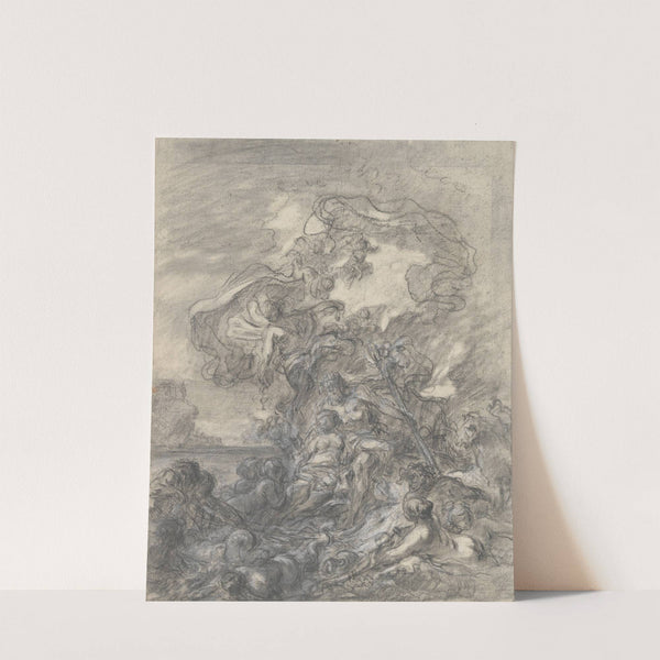 Allegory of Fishery; Neptune and Amphitrite by Gabriel-François Doyen