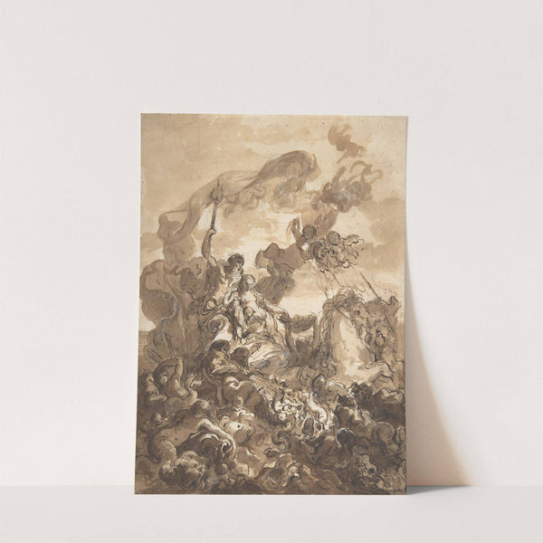 Allegory of Fishery; Neptune and Amphitrite by Gabriel-François Doyen