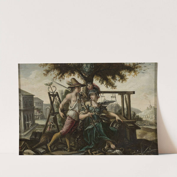 Allegory of France with Athena and Hermes by Flemish Painter