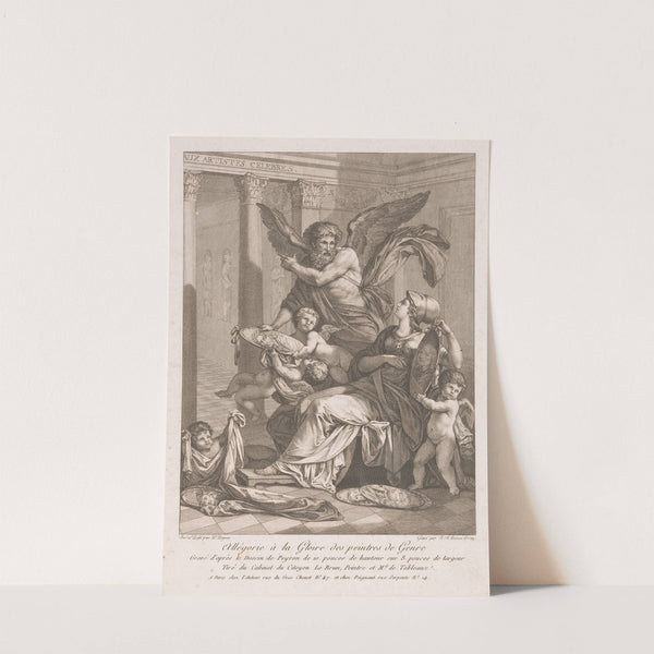 Allegory of genre painters (1791) by Jean Antoine Pierron