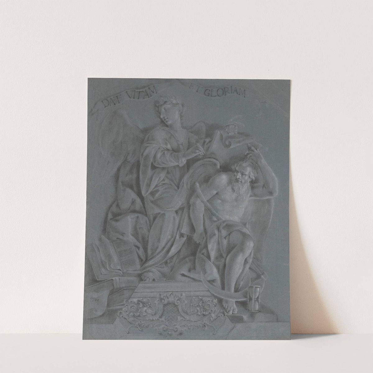 Allegory of History, with Time by Vittorio Maria Bigari