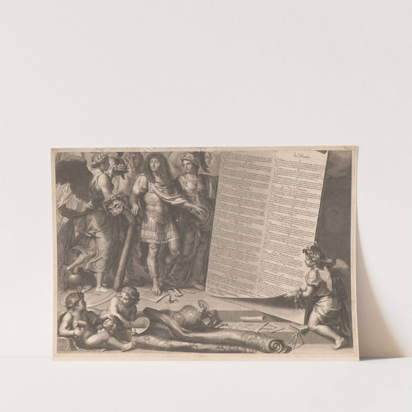 Allegory of Louis XIV (1668) by Francois de Poilly