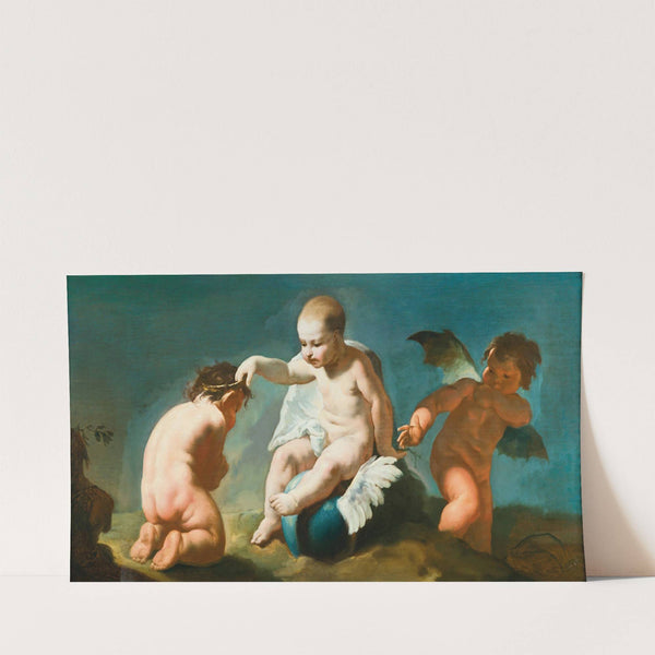 Allegory of Morality; Virtue awarded and Vice punished (18th Century) by Venetian School