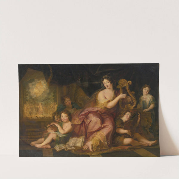 Allegory Of Music (A Portrait Of Mme. De Maintenon With The Natural Children Of Louis XIV) by Antoine Coypel