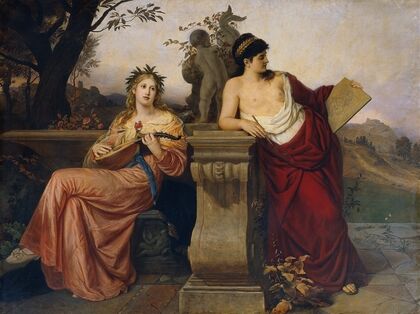 Allegory of music and painting