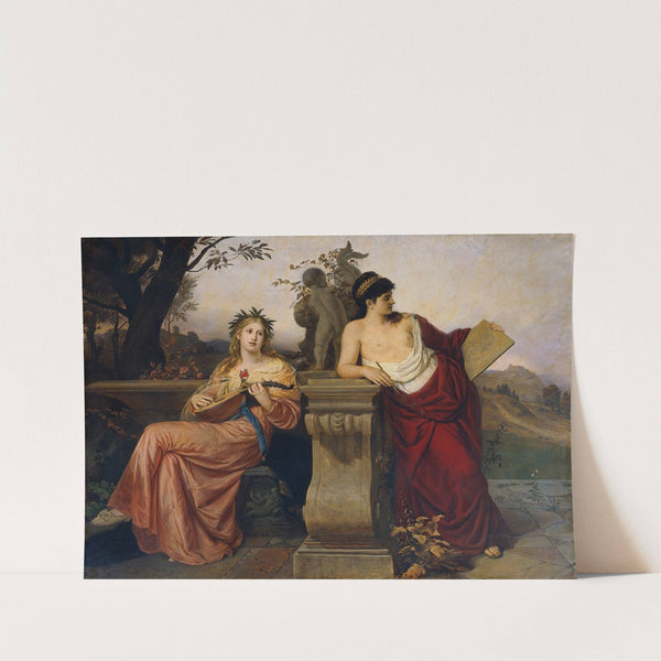 Allegory of music and painting by Ludwig Mayer