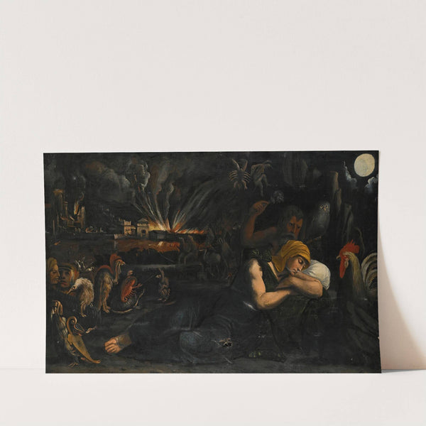 Allegory of night by Ferrarese School