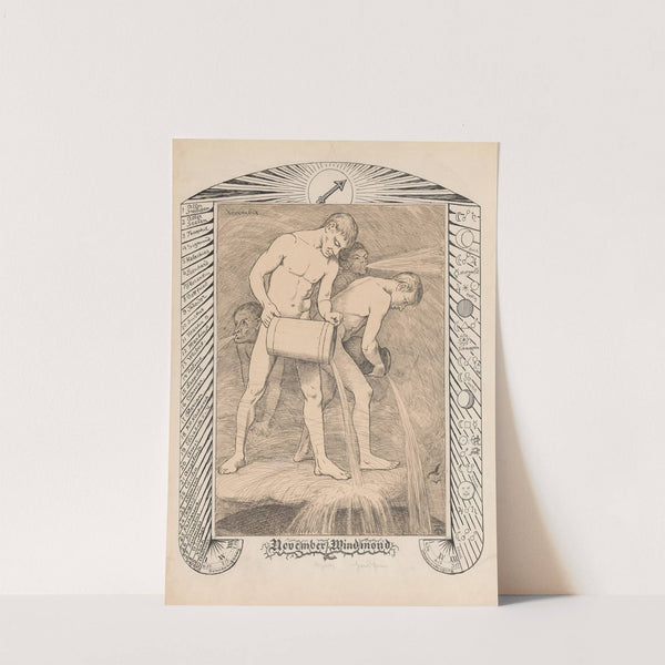 Allegory of November. (1901) by Hans Thoma