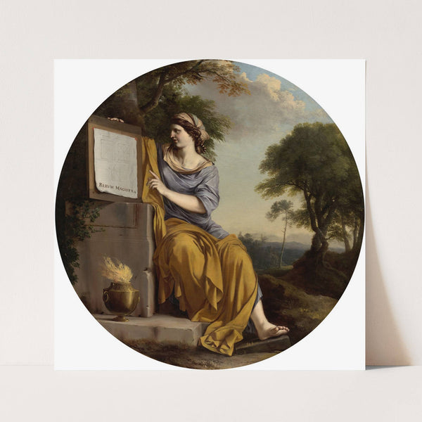 Allegory of Scientific Experiment or Allegorical Figure of Geometry by Laurent de la Hyre