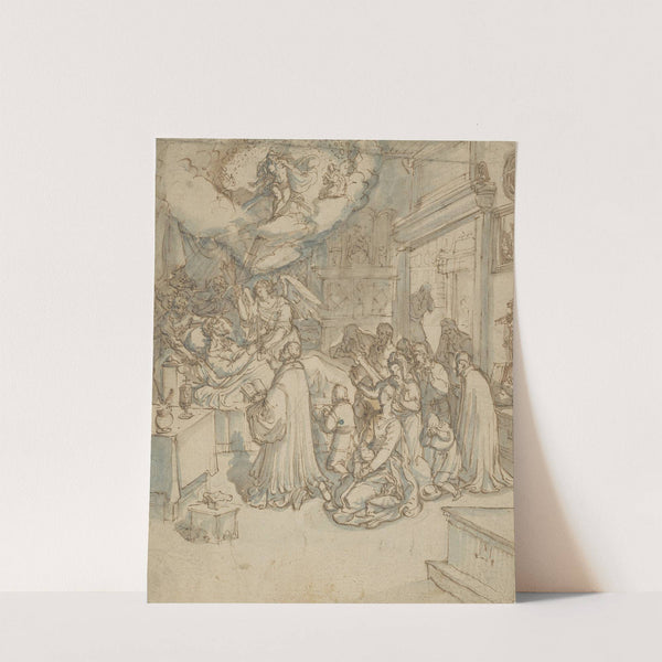 Allegory of the Death of a Religious Man (17th century) by Frans Francken the Younger