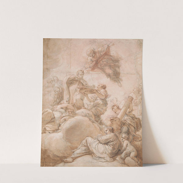 Allegory of the Elevation of Cardinal Deacon Oddone Colonna to the Papal Chair as Pope Martin V by Benedetto Luti