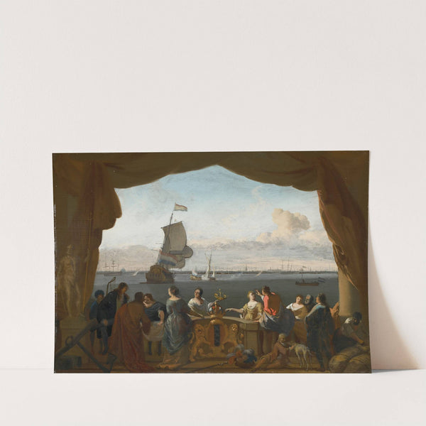 Allegory of the flourishing Amsterdam maritime trade (1650-1699) by Ludolf Backhuysen