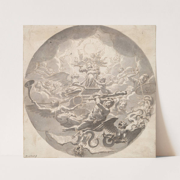 Allegory of the Protection of Art (mid-17th to early 18th century) by Michiel Van Musscher