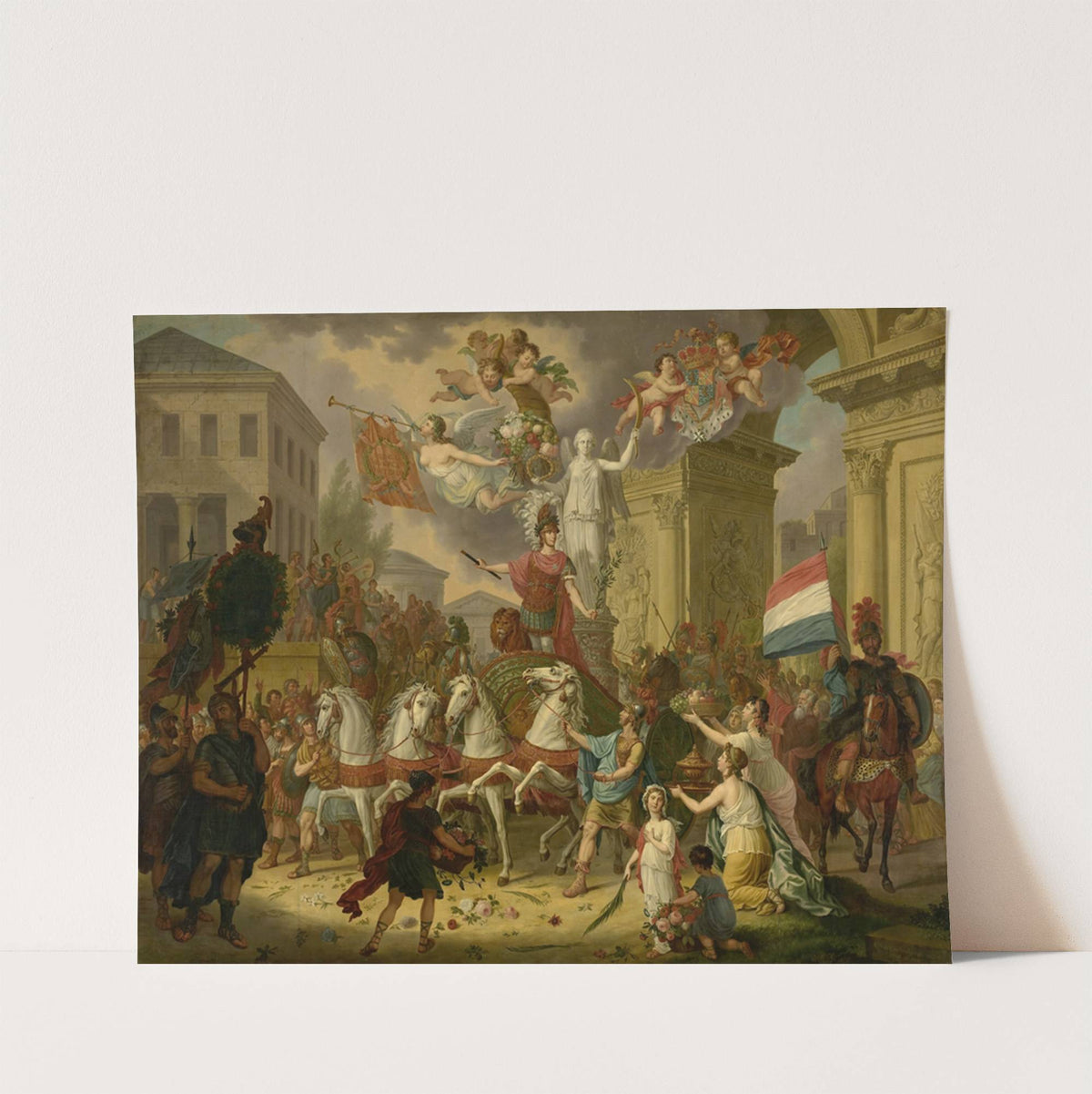 Allegory of the Triumphal Procession of the Prince of Orange, the Future King Willem II, as the Hero of Waterloo, 1815 by Cornelis Van Cuylenburgh II