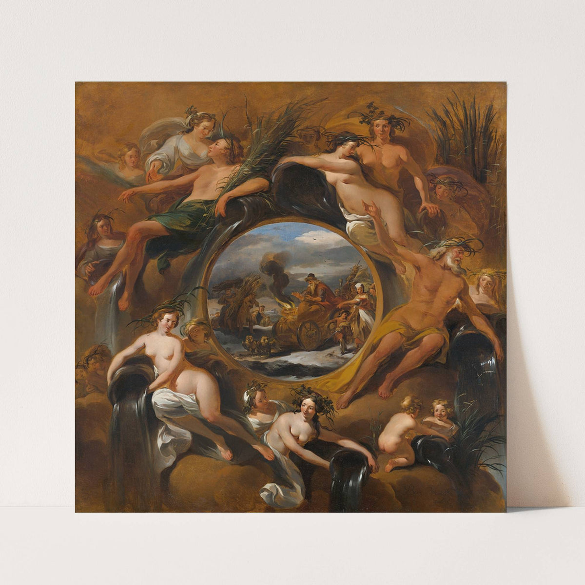 Allegory of Winter (C. 1670) by Nicolaes Pietersz. Berchem