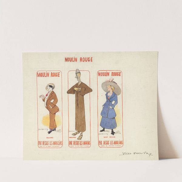 Allems, Morton, Gaby Deslys dans ‘Par dessus les moulins’ de Paul Ardot et Georges Briquet (1908) by Yves Marevéry