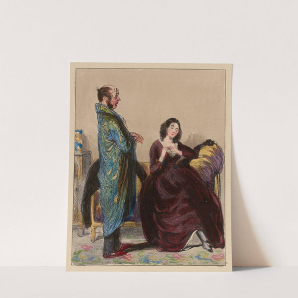 Allez au bal de l’opéra avec Madame de Coquardeau. quelqu’aveugle qu’elle soit, une noblesse qui, songez-y-bien (1840) by Paul Gavarni