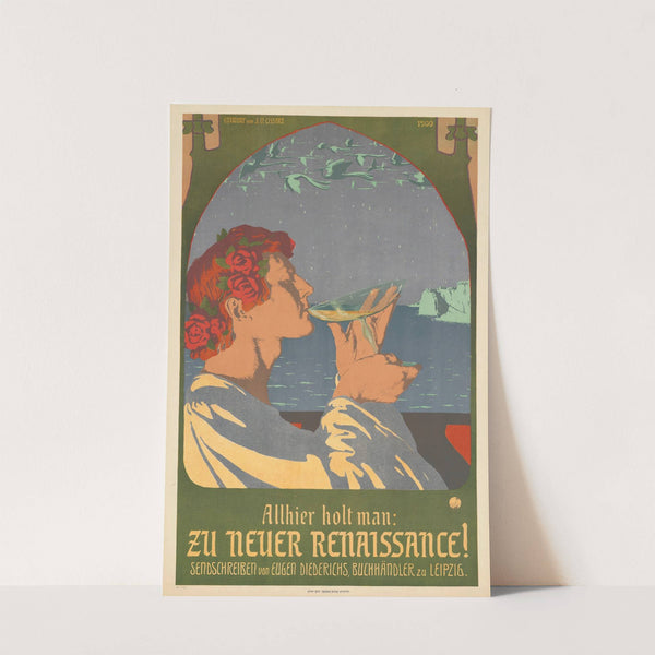 Allhier holt man; Zu neuer Renaissance! Sendschreiben von Eugen Diederichs (1900) by Johann Vincenz Cissarz