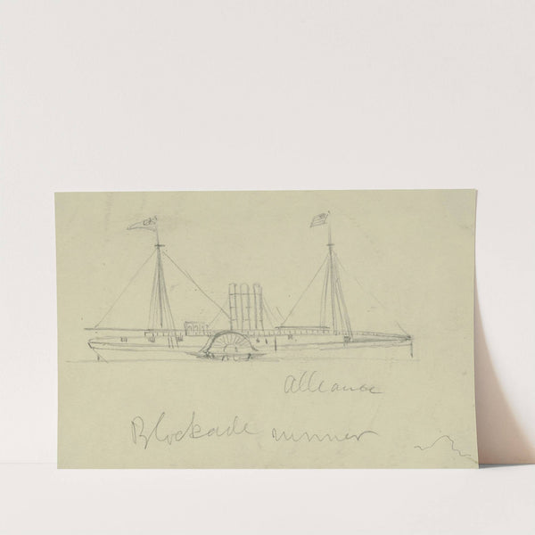 Alliance, blockade runner by Alfred Rudolph Waud