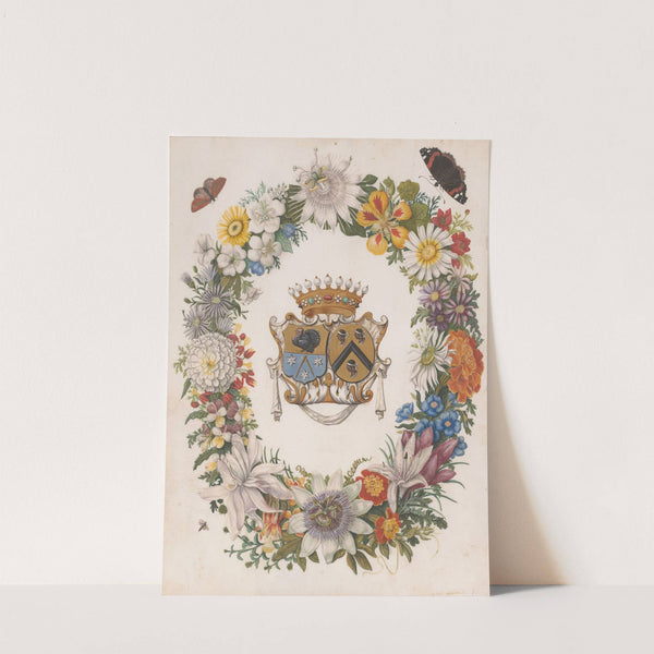 Alliance Coat of Arms of Cornelis Calkoen and Maria van der Merct by Maria Monninckx