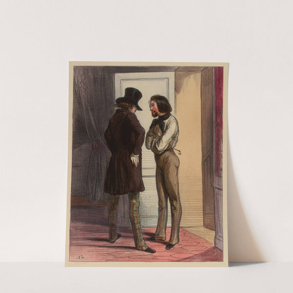 Allons, Mon vieux Vautour, il faut m’escompter ces petits trois cents francs là (1840-1841) by Paul Gavarni