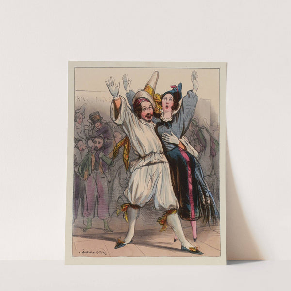 Allons souper Qu’est ce qui en joue (1839-1841) by Paul Gavarni