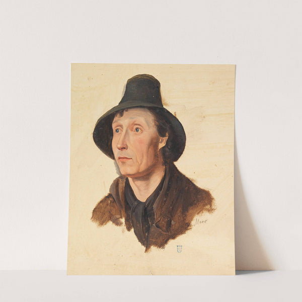 Almbauer mit Filzhut by Heinrich Marr