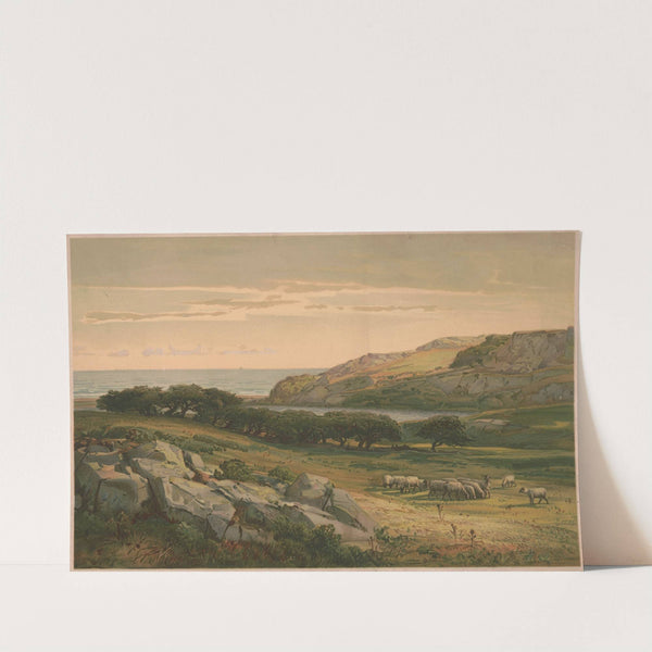 Almy’s Pond, Newport (1887) by Louis Prang & Co.