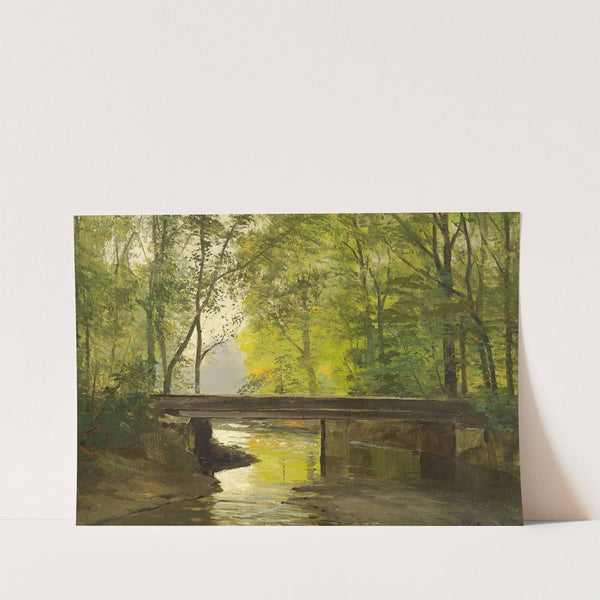 Åløb gennem en sensommerskov by Anders Andersen-Lundby