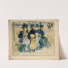 Along the Boulevard  (circa 1894) by Maurice Prendergast