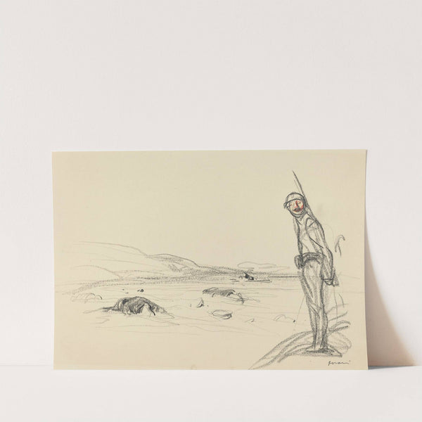 Along the Marne (probably 1918) by Jean-Louis Forain