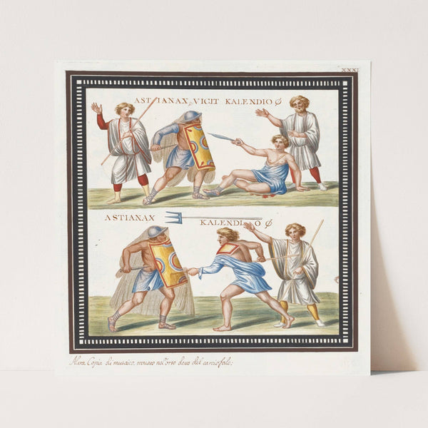 Alora copia di musaico, trovato nel’orto detto de carciofalo. (1783) by Pierre-Jean Mariette