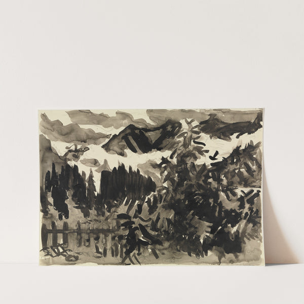 Alpenlandschaft (Nebel in den Bergen) (1935-1936) by Ernst Ludwig Kirchner